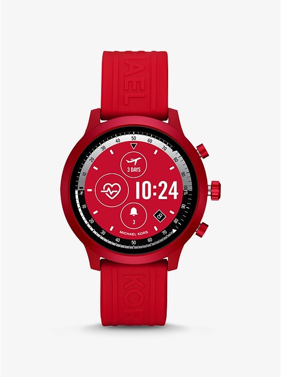 Каталог Michael Kors Access MKGO Red-Tone and Silicone Smartwatch от магазина Michael Kors