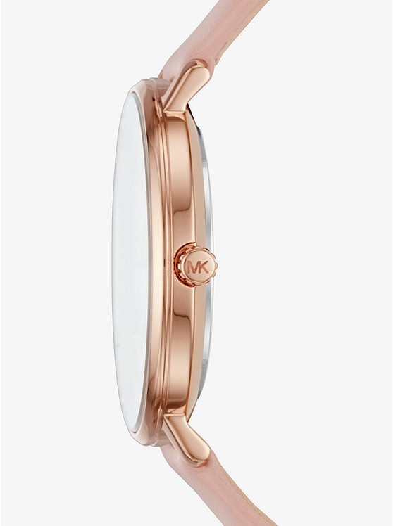 Каталог Pyper Rose Gold-Tone Leather Watch от магазина Michael Kors