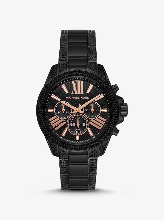 Каталог Wren Pavé Black-Tone Watch от магазина Michael Kors