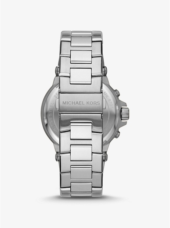 Каталог Oversized Dylan Silver-Tone Watch от магазина Michael Kors