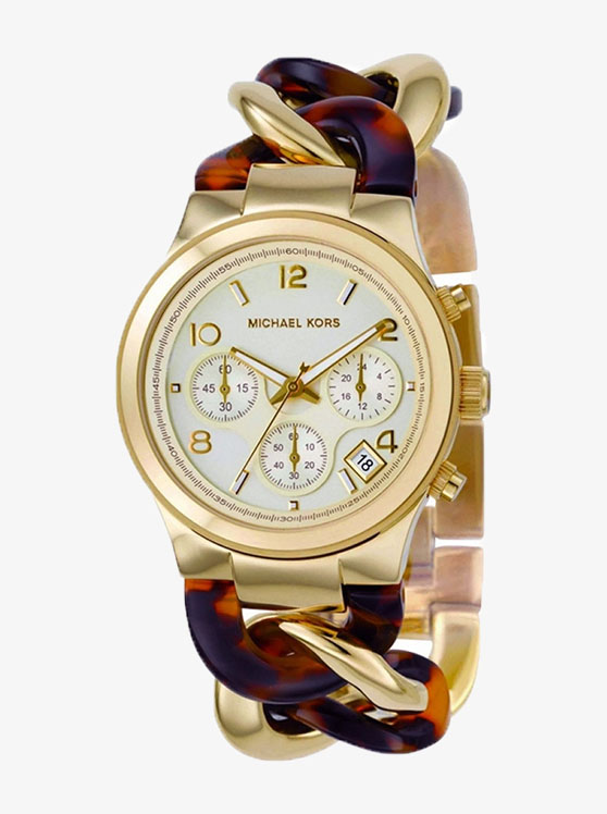 Каталог Runway Twist Gold-Tone Watch от магазина Michael Kors