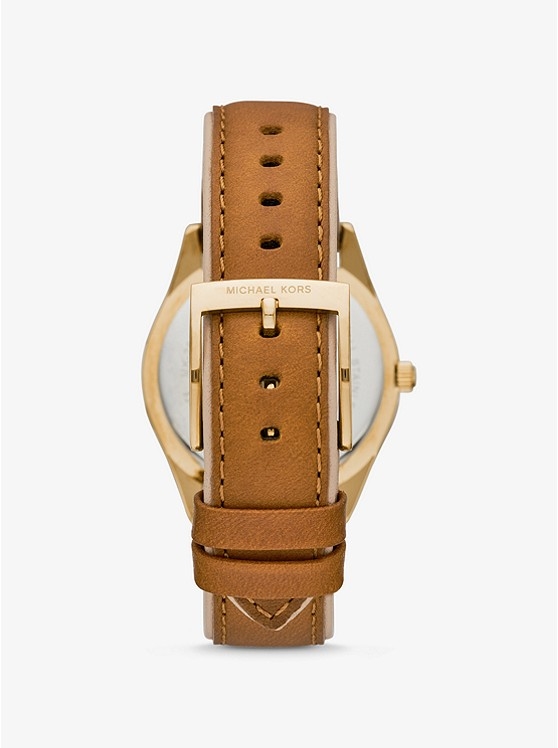 Каталог Colette Gold-Tone and Leather Watch от магазина Michael Kors