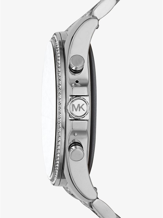 Каталог Bradshaw 2 Pavé Silver-Tone Smartwatch от магазина Michael Kors