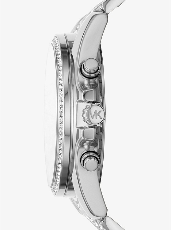 Каталог Oversized Whitney Pavé Silver-Tone Watch от магазина Michael Kors