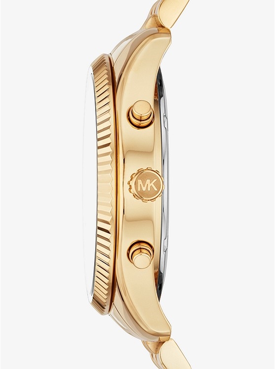 Каталог Oversized Lexington Gold-Tone Watch от магазина Michael Kors