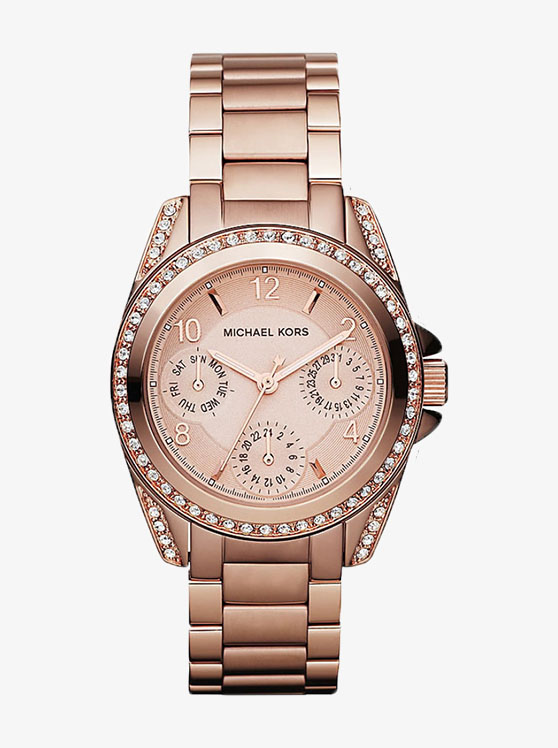 Каталог Blair Mini Gold-Rose-Tone Watch от магазина Michael Kors