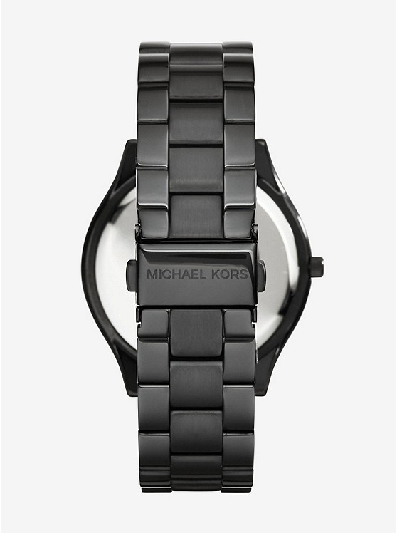 Каталог Slim Runway Black Stainless Steel Watch от магазина Michael Kors