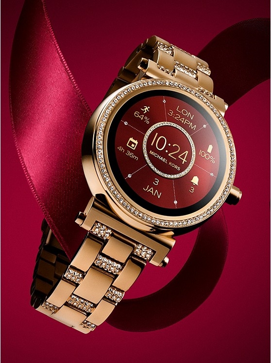 Каталог Sofie Pavé Gold-Tone Smartwatch от магазина Michael Kors