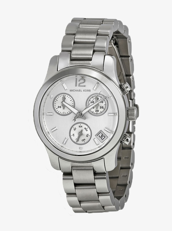 Каталог Runway Mini Silver-Tone Watch от магазина Michael Kors