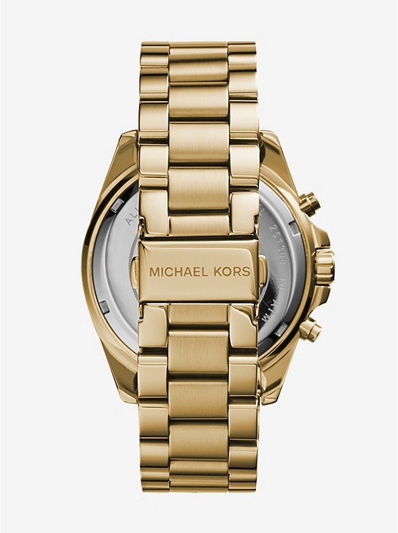 Каталог Oversized Bradshaw Gold-Tone Watch от магазина Michael Kors