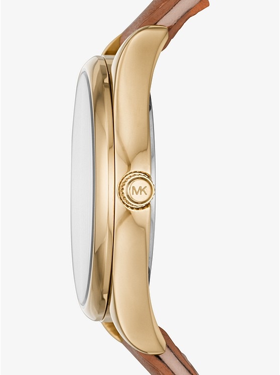 Каталог Colette Gold-Tone and Leather Watch от магазина Michael Kors
