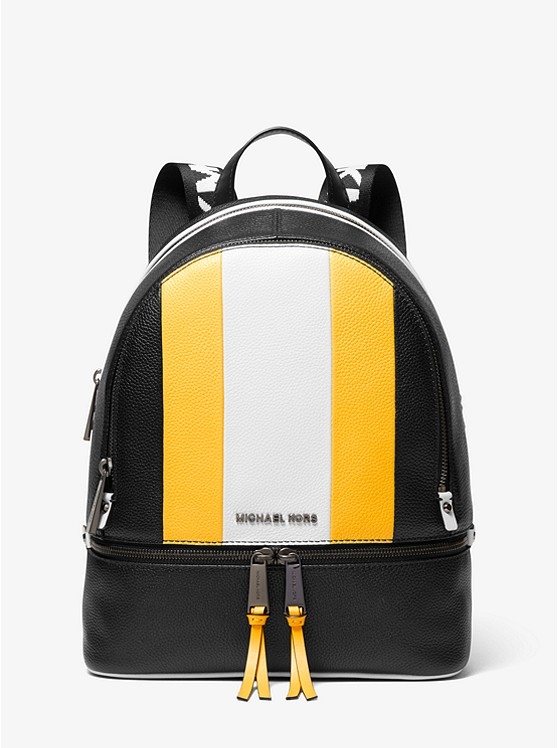 Каталог Rhea кожаный рюкзак в полоску среднего размера от магазина Michael Kors