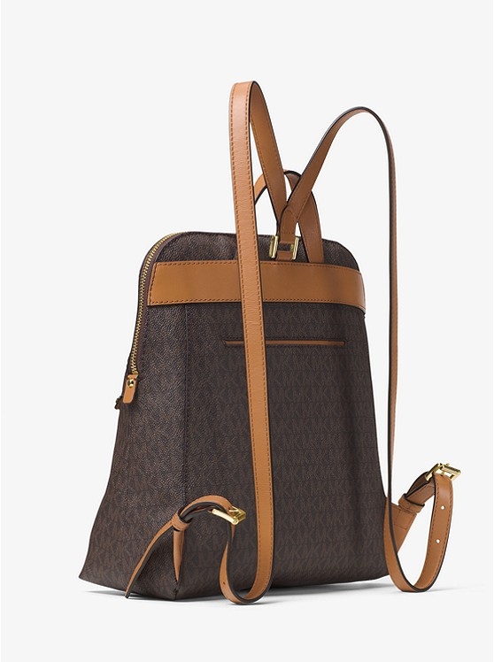 Каталог Rhea тонкий кожаный рюкзак среднего размера с логотипом от магазина Michael Kors