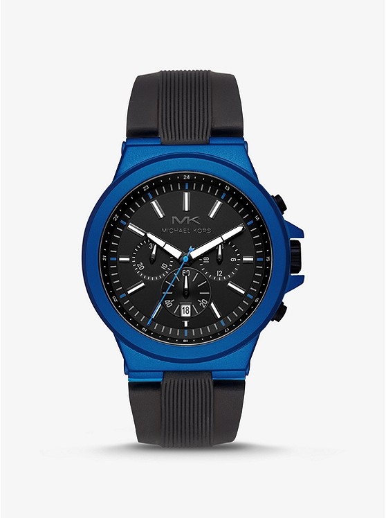 Каталог Oversized Dylan Blue-Tone and Silicone Watch от магазина Michael Kors