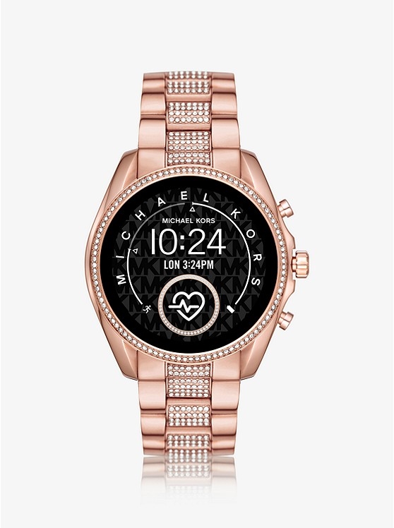 Каталог Bradshaw 2 Pavé Rose Gold-Tone Smartwatch от магазина Michael Kors