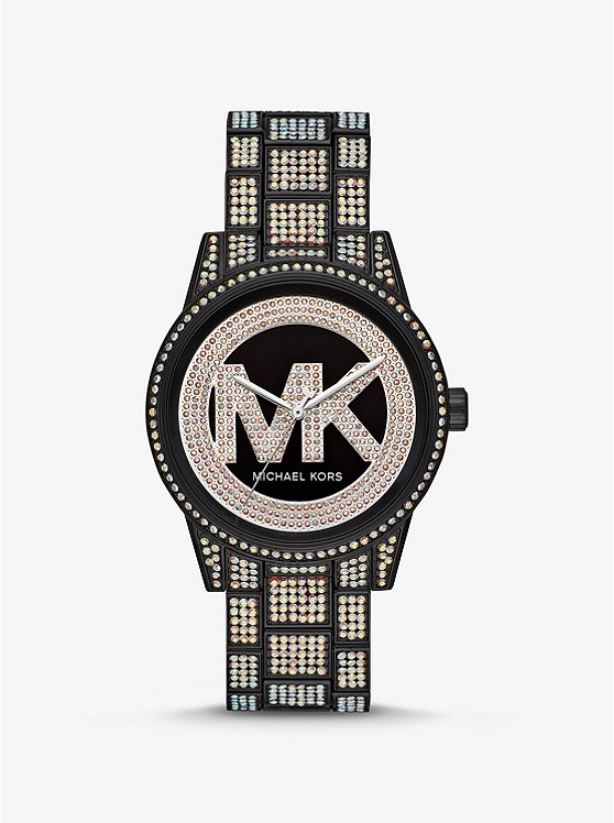 Каталог Ritz Pavé Black-Tone Watch от магазина Michael Kors
