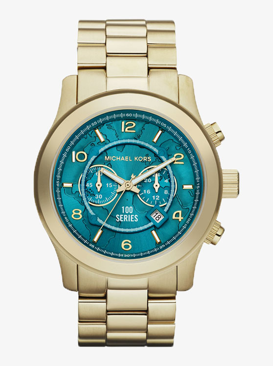 Каталог Hunger Stop Gold-Tone Watch от магазина Michael Kors