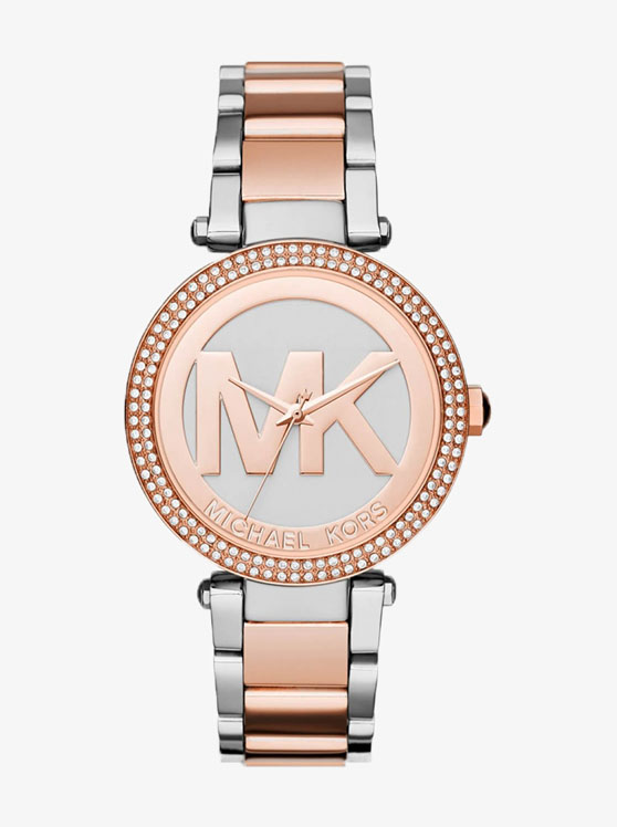 Каталог Parker Gold-Rose-Silver-Tone Watch от магазина Michael Kors