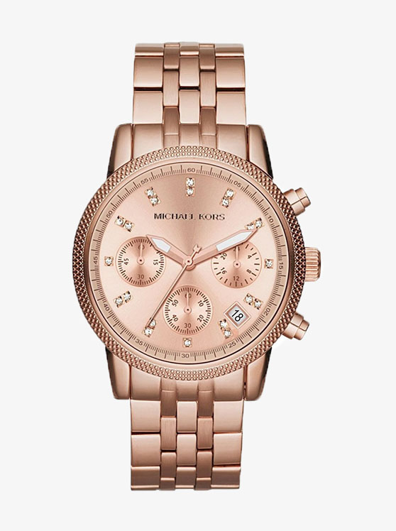 Каталог Ritz Gold-Rose-Tone Watch от магазина Michael Kors