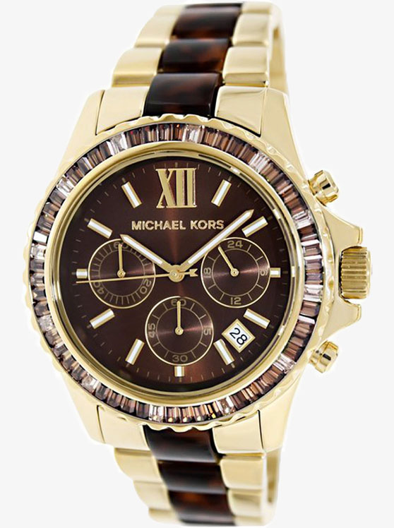 Каталог Everest Gold-Brown-Tone Watch от магазина Michael Kors