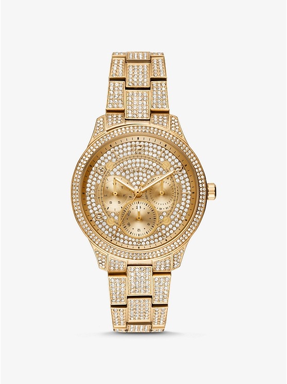 Каталог Runway Pavé Gold-Tone Watch от магазина Michael Kors