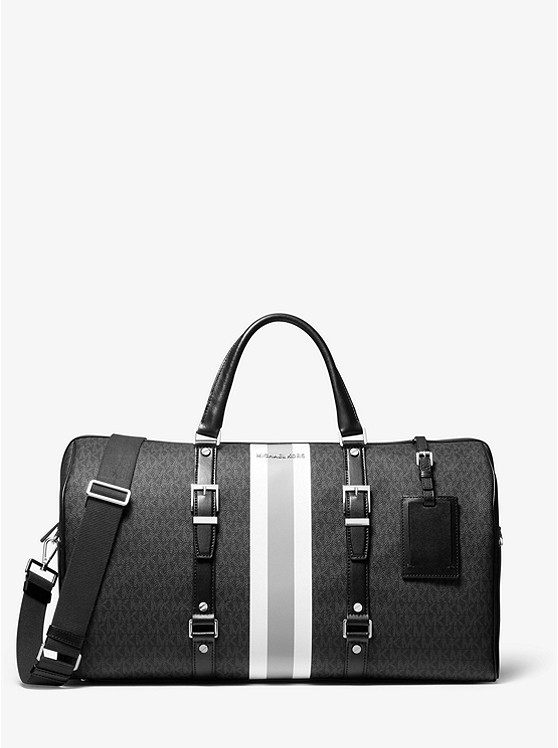 Каталог Bedford Travel очень большая сумка в полоску с логотипом от магазина Michael Kors