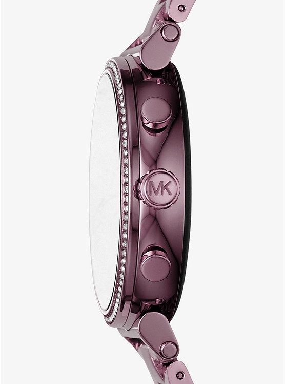 Каталог Sofie Heart Rate Pavé Lavender-Tone Smartwatch от магазина Michael Kors