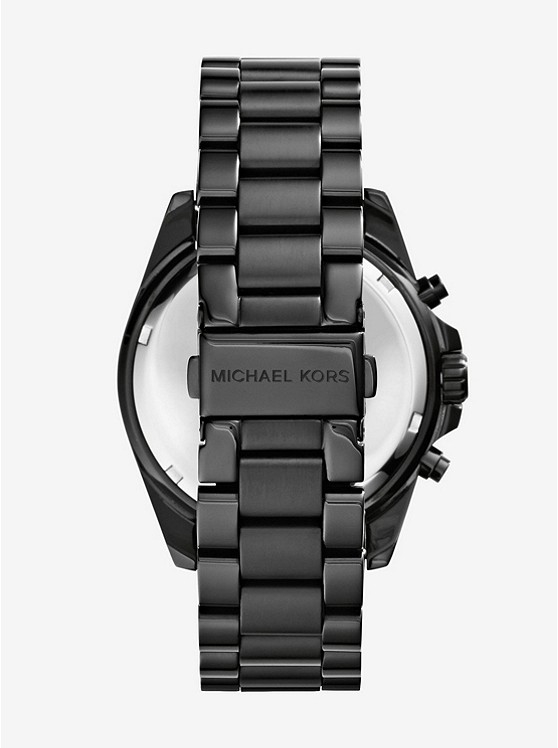 Каталог Oversized Bradshaw Black-Tone Watch от магазина Michael Kors