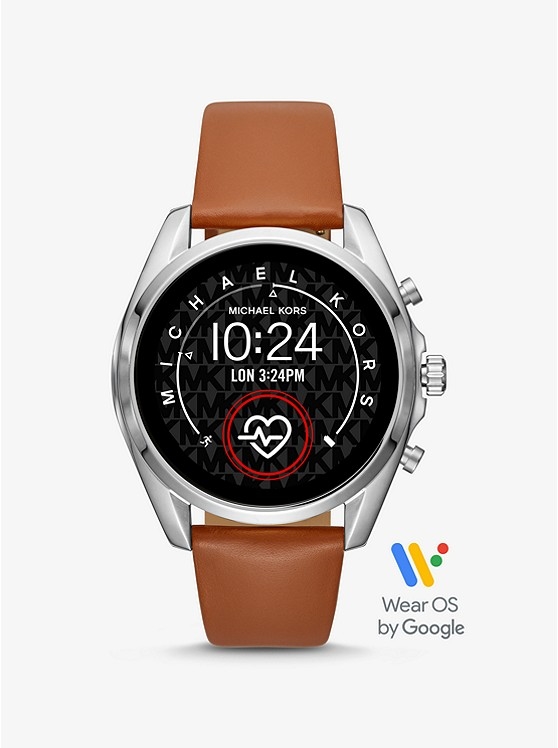 Каталог Bradshaw Leather Smartwatch Strap от магазина Michael Kors