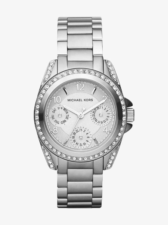 Каталог Blair Mini Silver-Tone Watch от магазина Michael Kors