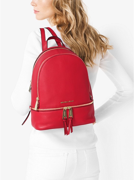 Каталог Rhea кожаный рюкзак среднего размера от магазина Michael Kors