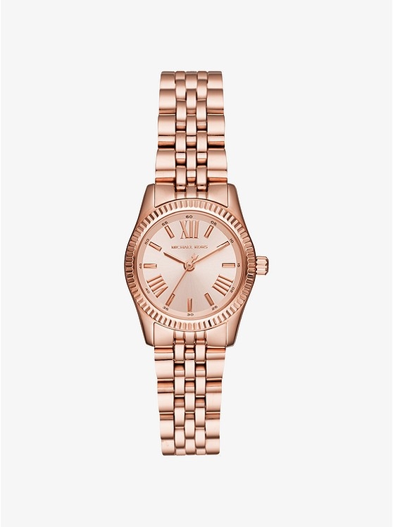 Каталог Petite Lexington Rose Gold-Tone Watch от магазина Michael Kors