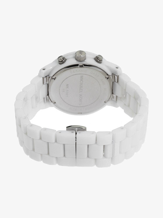 Каталог Ceramic Runway White-Tone Watch от магазина Michael Kors