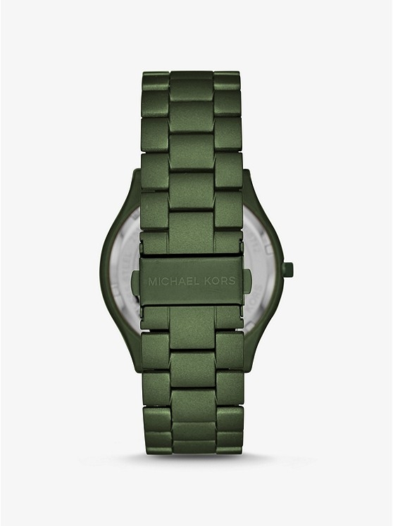 Каталог Oversized Slim Runway Olive-Tone Watch от магазина Michael Kors