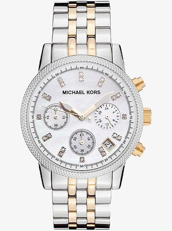 Каталог Ritz Silver-Tone Watch от магазина Michael Kors