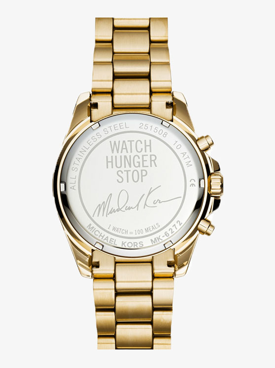 Каталог Hunger Stop Gold-Tone Watch от магазина Michael Kors