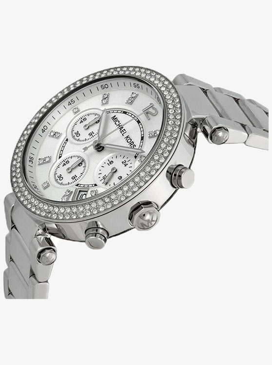 Каталог Parker Silver-Tone Watch от магазина Michael Kors