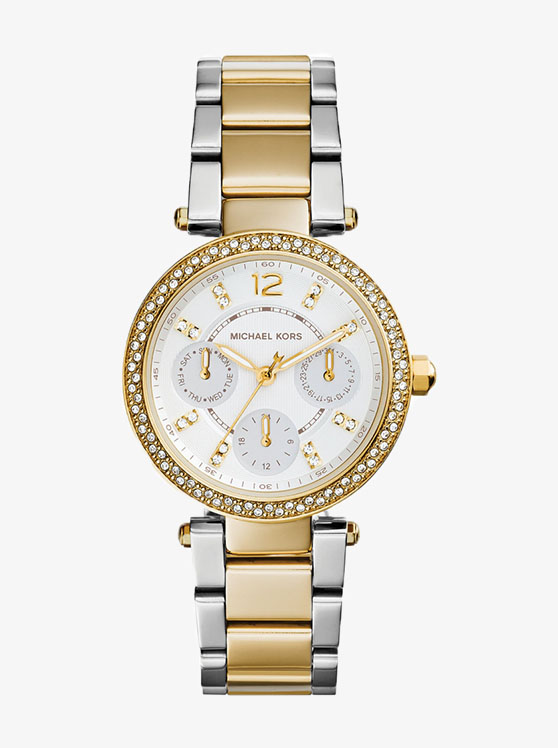 Каталог Parker Gold-Silver-Tone Watch от магазина Michael Kors