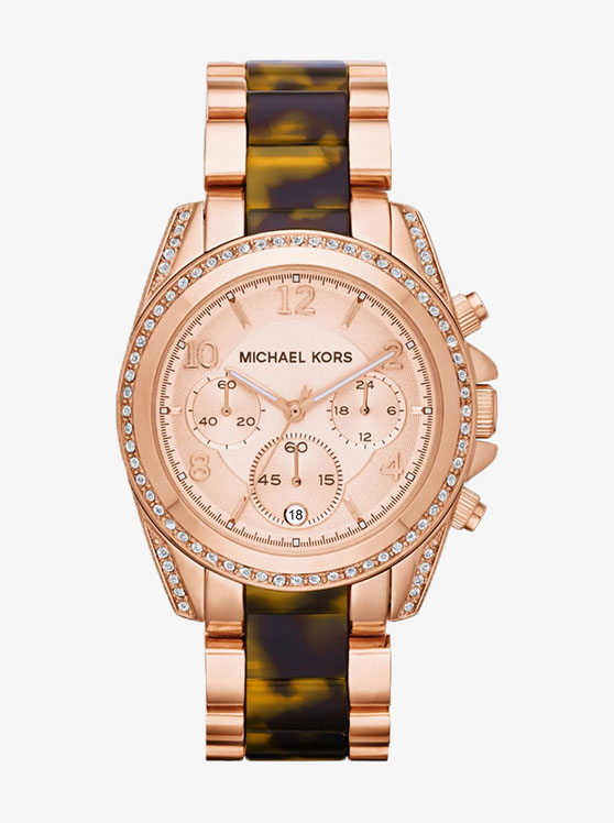 Каталог Blair Gold-Rose-Tone Watch от магазина Michael Kors