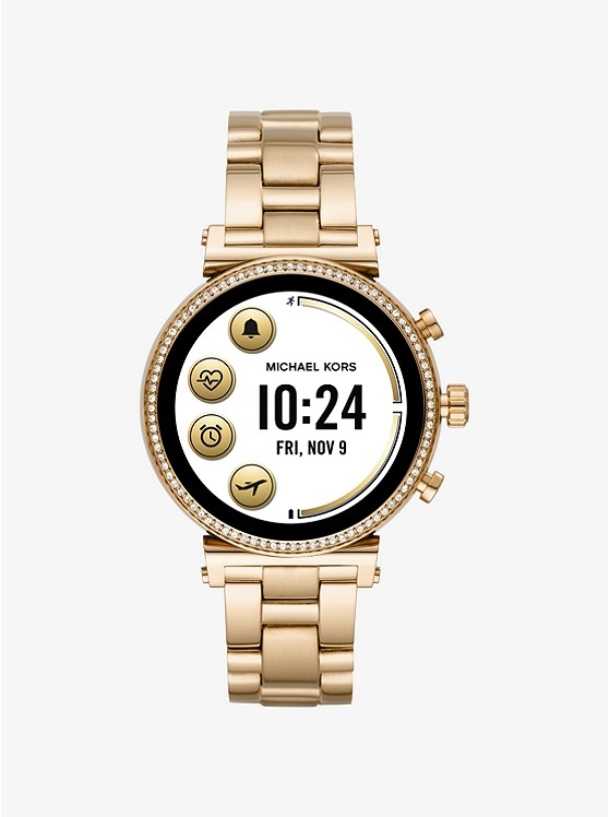 Каталог Sofie Heart Rate Gold-Tone Smartwatch от магазина Michael Kors