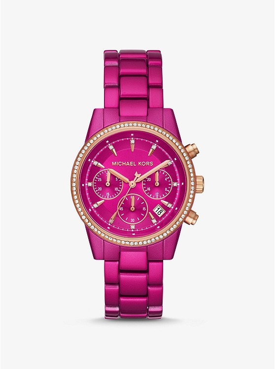 Каталог Ritz Pavé Pink Coated Watch от магазина Michael Kors