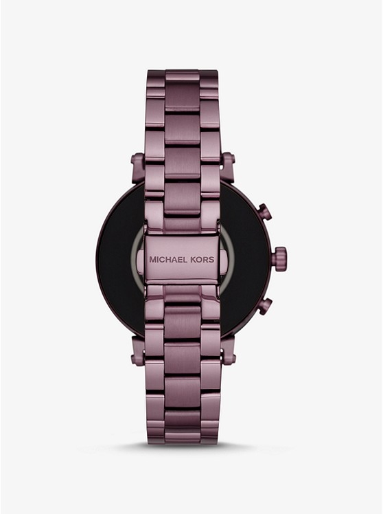 Каталог Sofie Heart Rate Pavé Lavender-Tone Smartwatch от магазина Michael Kors