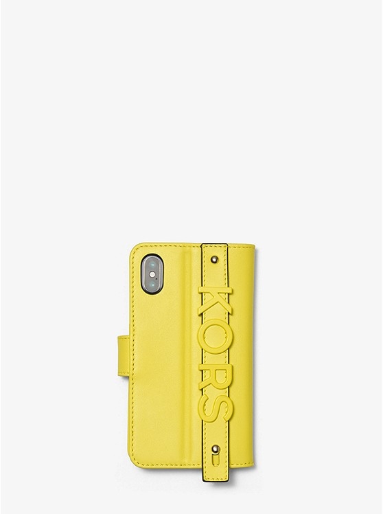 Каталог Чехол для iphone x / xs из сафьяновой кожи с ремешком от магазина Michael Kors