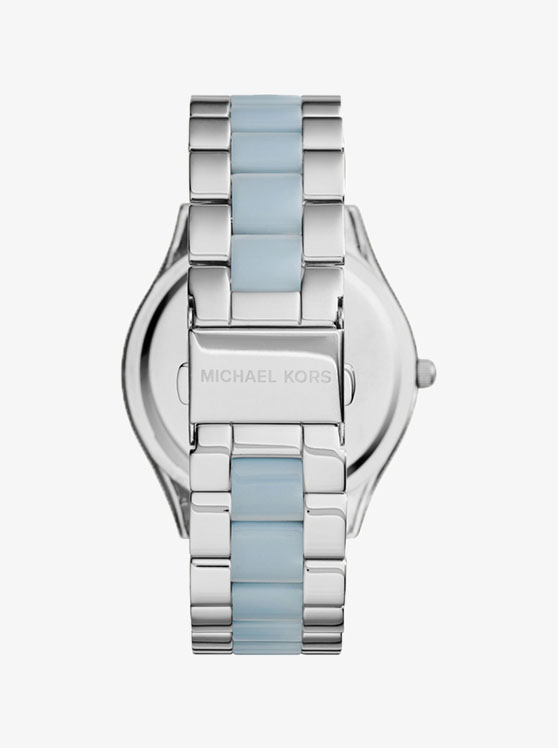 Каталог Runway Silver-Blue-Tone Watch от магазина Michael Kors
