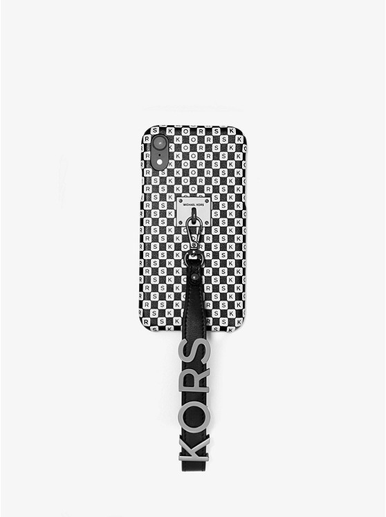 Каталог Кожаный чехол c  браслетом и логотипом в клетку для iphone xr от магазина Michael Kors