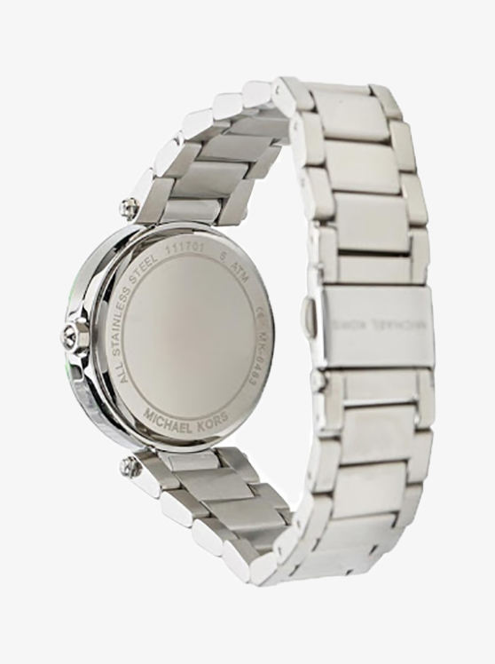 Каталог Mini Parker Floral Silver-Tone Watch от магазина Michael Kors