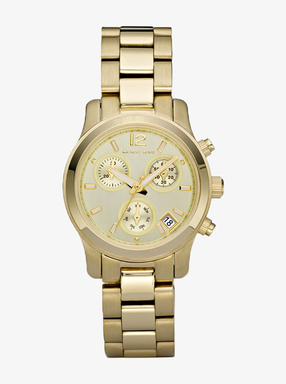 Каталог Runway Mini Gold-Tone Watch от магазина Michael Kors