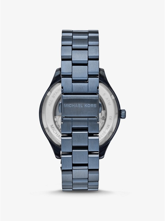 Каталог Oversized Merrick Blue-Tone Watch от магазина Michael Kors