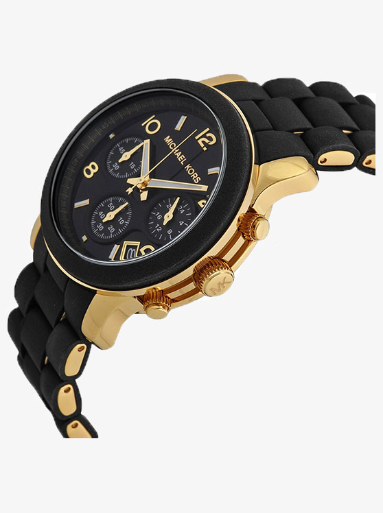 Каталог Runway Black-Gold-Tone Watch от магазина Michael Kors