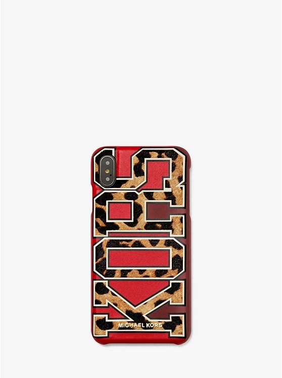 Каталог Leopard  кожаный чехол для телефона с логотипом для iphone xs max от магазина Michael Kors